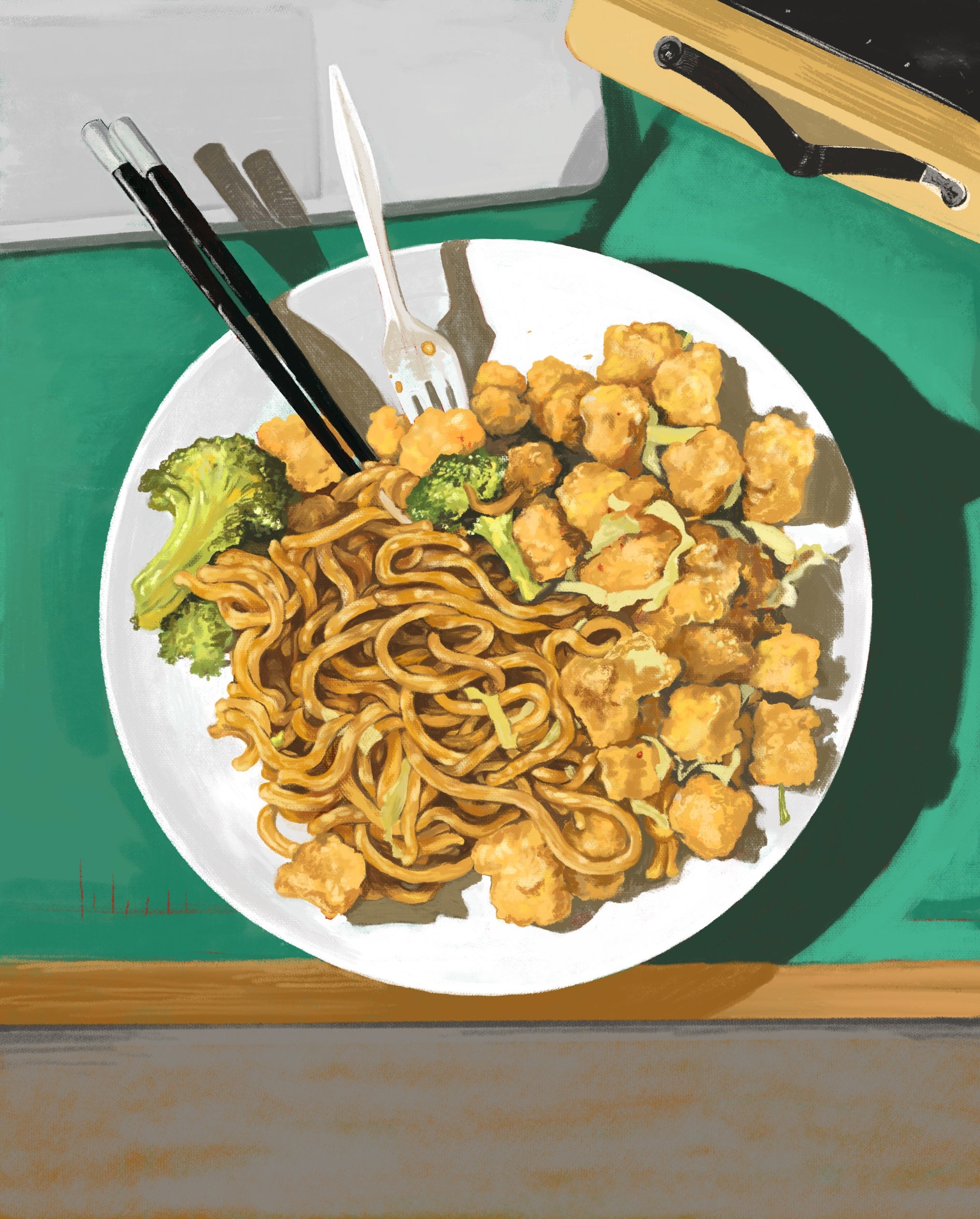 VEGETARIAN CHINESE WORKSTATION PLATE